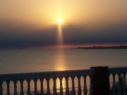 Puesta de sol en la playa de las Redes. Puerto de Santa Mar�a, C�diz